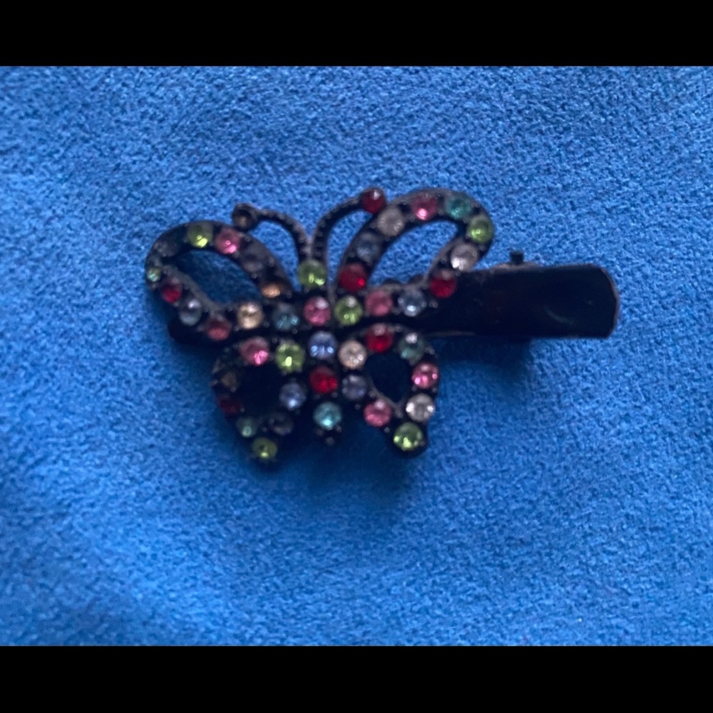 5 1inch Rhinestone barrettes - Picture 3 of 7